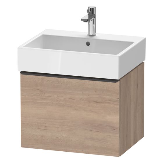 Duravit D-Neo Waschtischunterbau wandhäng. 442x584x440mm Eiche Marmoriert Matt, Griff Diam. 1 AZ, mit Dämpfung