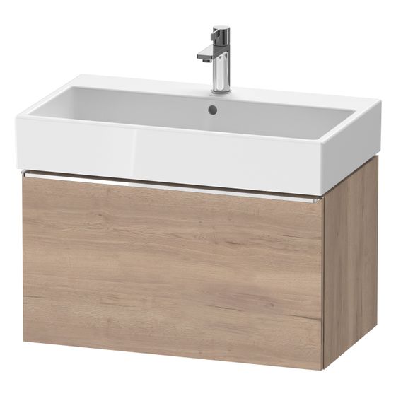 Duravit D-Neo Waschtischunterbau wandhäng. 442x784x440mm Eiche Marmoriert Matt, Griff 1 Auszug, mit Dämpfung