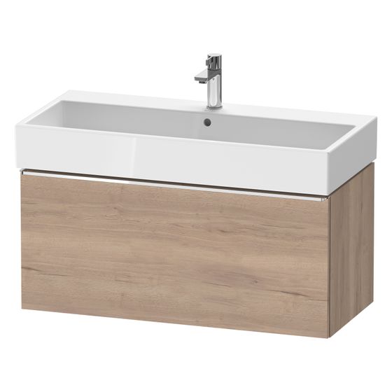 Duravit D-Neo Waschtischunterbau wandhäng. 442x984x440mm Eiche Marmoriert Matt, Griff 1 Auszug, mit Dämpfung