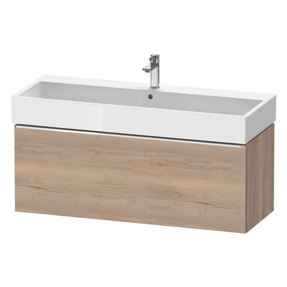 Duravit D-Neo Waschtischunterbau wandhäng. 442x1184x440mm Eiche Marmoriert Matt, Griff 1 Auszug, mit Dämpfung