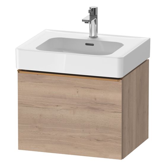 Duravit D-Neo Waschtischunterbau wandh. 452x584x440mm, Eiche Mar. Matt, Griff Bronze, 1 AZ, mit Dämpfung, DE4276004550000