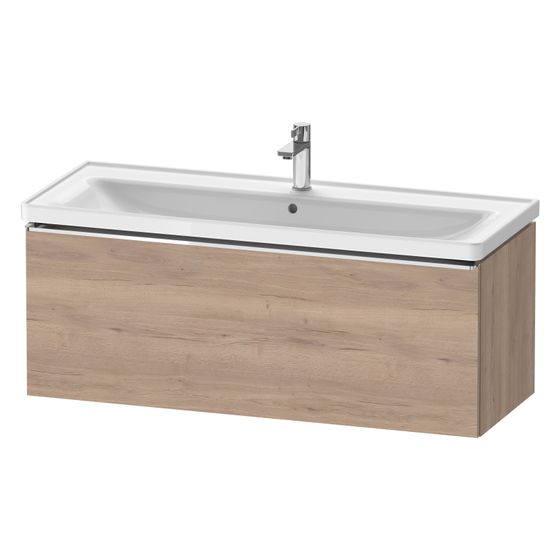 Duravit D-Neo Waschtischunterbau wandhäng. 452x1184x440mm Eiche Marmoriert Matt, Griff 1 Auszug, mit Dämpfung