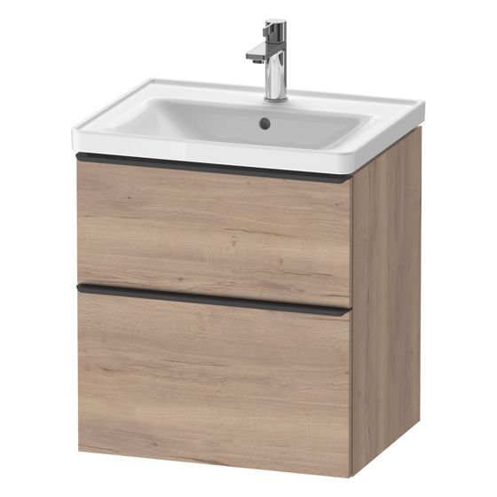 Duravit D-Neo Waschtischunterbau wandh. 452x584x625mm B, Eiche Mar. Matt, Griff Diam. 1 AZ/SK, DE43590BD550000