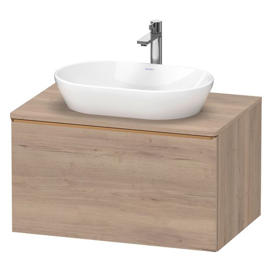Duravit D-Neo Konsolenwaschtischunterbau wandh. 550x800x459 Eiche Marmor. Matt, mittig, m KSP, Dekor, 1 AZ, Bronze, Dämpf.