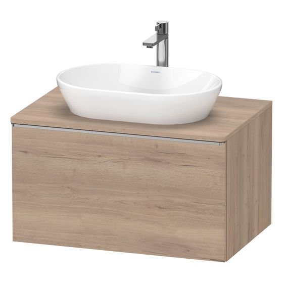 Duravit D-Neo Konsolenwaschtischunterbau wandh. 550x800x459 Eiche Marmor. Matt, mittig, m KSP, Dekor, 1 AZ, Edelstahl, Dämpf.
