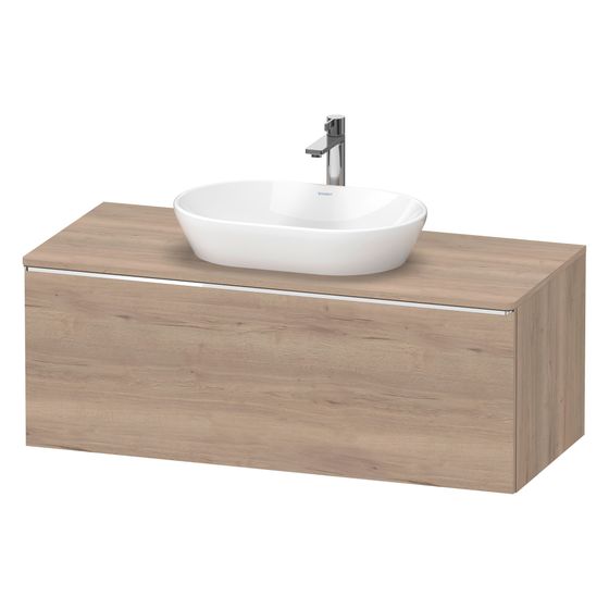Duravit D-Neo Konsolenwaschtischunterbau wandh. 550x1200x459 Eiche Marmor. Matt, mittig, m KSP, Dekor, 1 AZ, Griff Dämpf.
