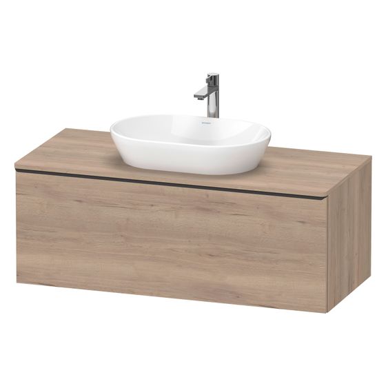 Duravit D-Neo Konsolenwaschtischunterbau wandh 550x1200x459mm Eiche Marmoriert Matt, mit KSP, Dekor, 1 AZ, Griff Diamantschwarz