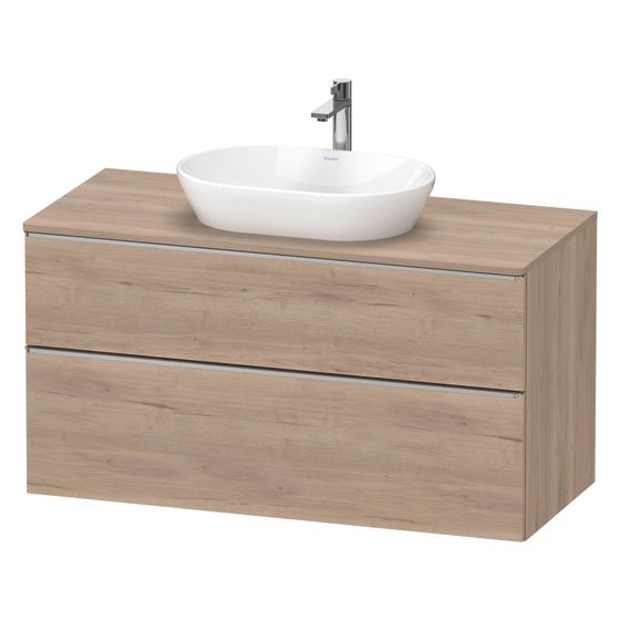 Duravit D-Neo Konsolenwaschtischunterbau wandh 550x1200x664mm Eiche Marmoriert Matt, mit KSP, Dekor 1 SK/AZ, Griff Edelstahl