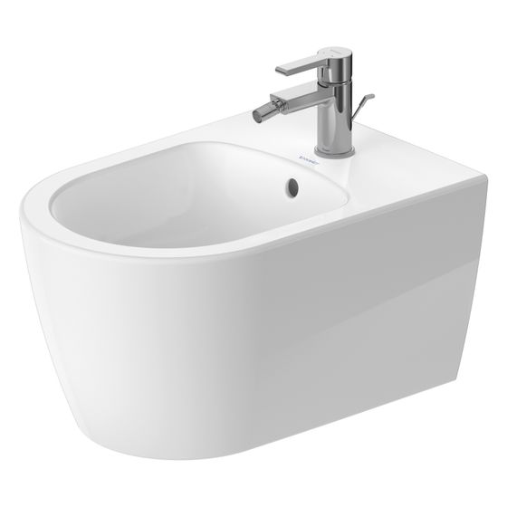 Duravit ME by Starck Wandbidet 540x370x290mm Weiß Hochglanz WonderGliss 1 HL mit HLB/Überlauf