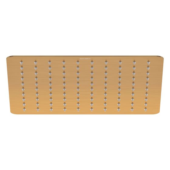Duravit Kopfbrause Bronze gebürstet Edelstahl Eckig 300x300mm 26l/min Rain Decken-/Wandmontage