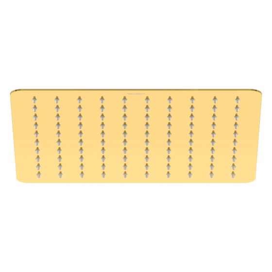 Duravit Kopfbrause Gold poliert Edelstahl Eckig 300x300mm 26l/min Rain Decken-/Wandmontage