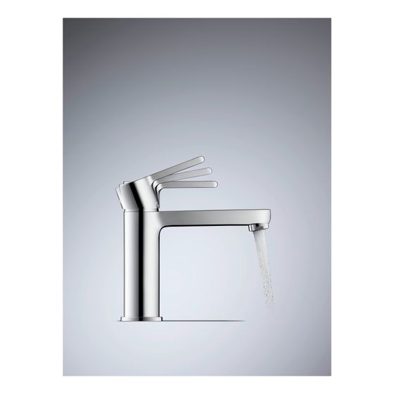 Duravit B.2 Einhebel-Waschtischmischer S FreshStart und MinusFlow, Chrom, 4l/min, Ausladung 101mm, Höhe 152mm