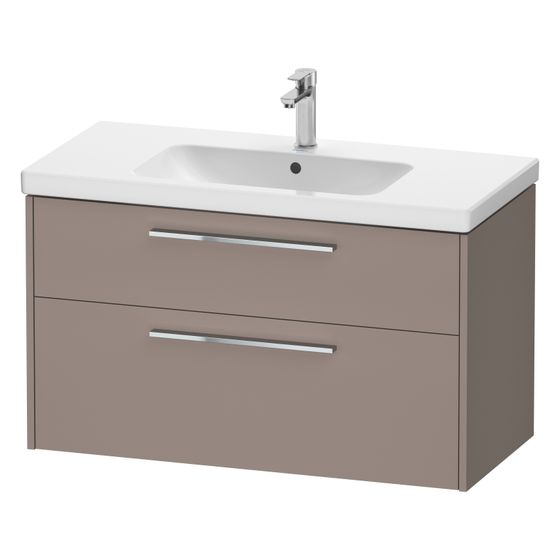 Duravit D-Code Waschtischunterbau wandhäng. 460x984x555mm, Basalt Matt, 1 Auszug/Schubkasten, Griff mit Dämpfung