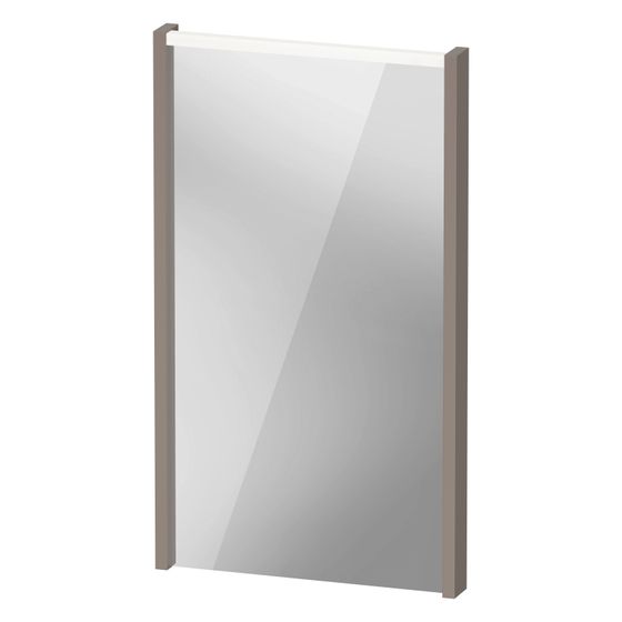 Duravit D-Code Spiegel Wandmontage 50x400x700mm Basalt Matt LED oben 3W Betätigung extern