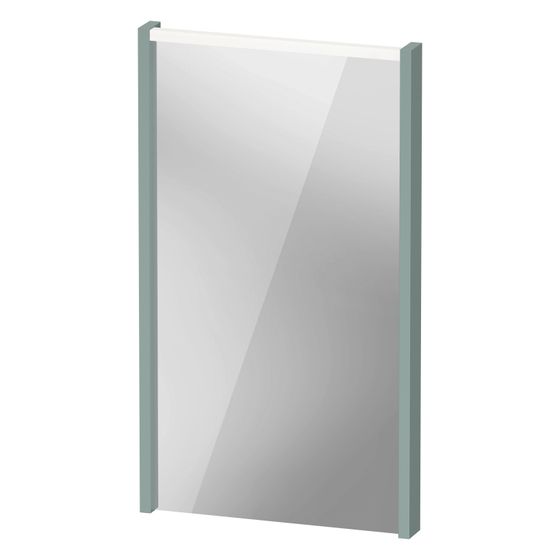 Duravit D-Code Spiegel Wandmontage 50x400x700mm Fjordgrün Matt LED oben 3W Betätigung extern
