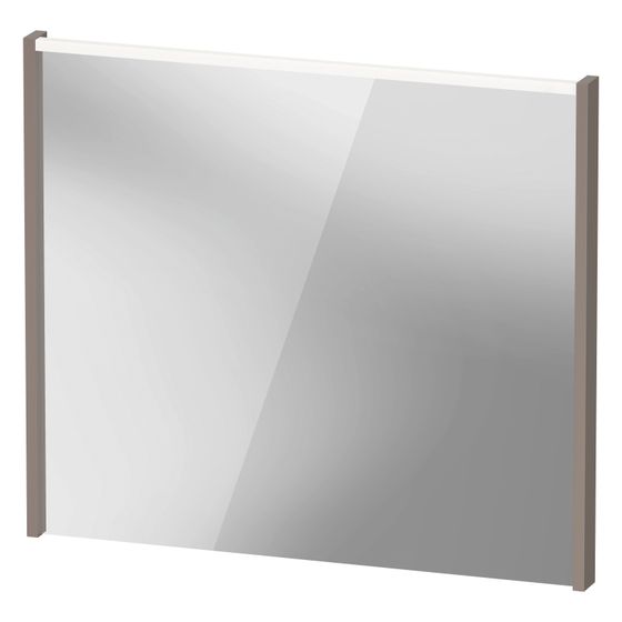 Duravit D-Code Spiegel Wandmontage 50x800x700mm Basalt Matt LED oben 6W Betätigung extern