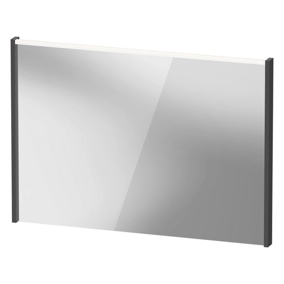 Duravit D-Code Spiegel Wandmontage 50x1000x700mm Graphit Matt LED oben 7W Betätigung extern