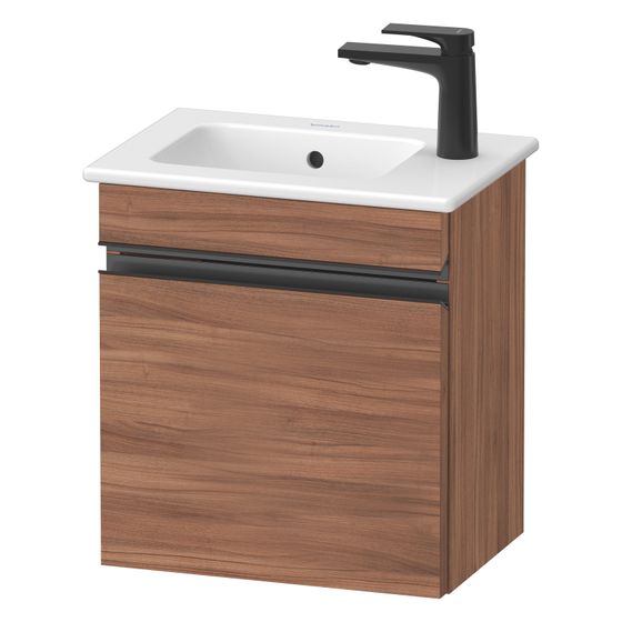 Duravit Sivida Waschtischunterbau wandh 287x400x443mm R, Nusb.Matt, Griffleiste, 1 Tür, Automatiktürscharnier SV4642RBD790000