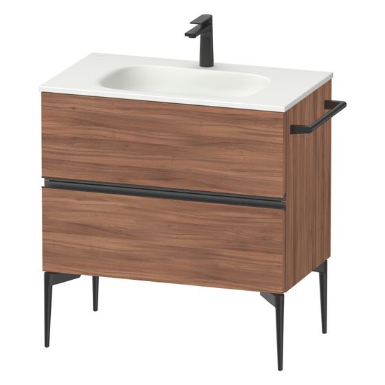 Duravit Sivida Waschtischunterbau bodenstehend 477x810x592mm, B, Nusb.Matt, Griffleiste, 2 SK