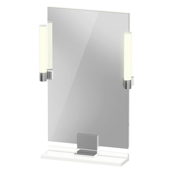 Duravit Sivida Spiegel Wandmontage 36x450x650mm Mattweiß LED 9W Betätigung Sensorschalter R/außen