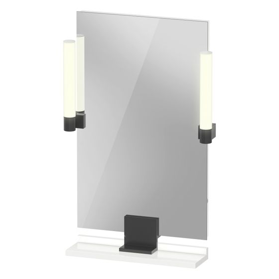 Duravit Sivida Spiegel Wandmontage 36x450x650mm B Weiß Hochglanz LED 9W Betätigung Sensorschalter R/außen