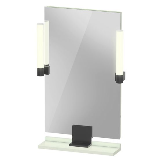 Duravit Sivida Spiegel Wandmontage 36x450x650mm B Blassgrün Matt LED 9W Betätigung Sensorschalter R/außen