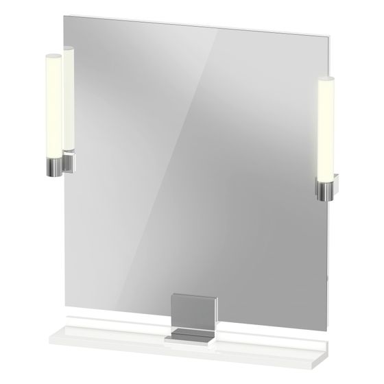 Duravit Sivida Spiegel Wandmontage 36x650x650mm Weiß Hochglanz LED 9W Betätigung Sensorschalter R/außen