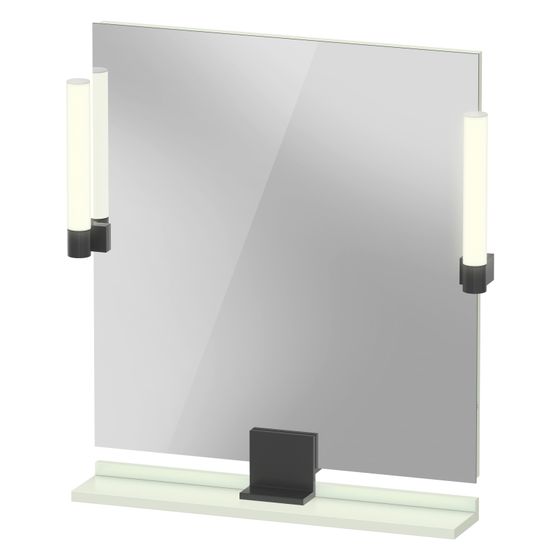 Duravit Sivida Spiegel Wandmontage 36x650x650mm B Blassgrün Matt LED 9W Betätigung Sensorschalter R/außen