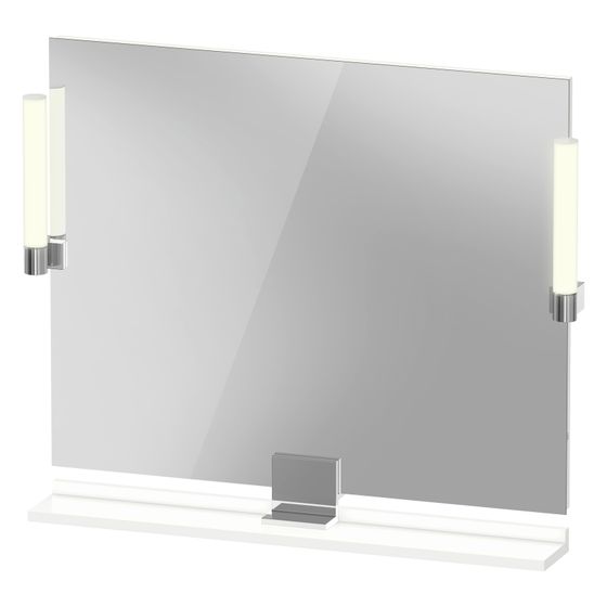 Duravit Sivida Spiegel Wandmontage 36x850x650mm Mattweiß LED 9W Betätigung Sensorschalter R/außen