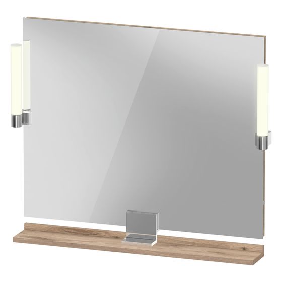 Duravit Sivida Spiegel Wandmontage 36x850x650mm Eiche Marmoriert LED 9W Betätigung Sensorschalter R/außen