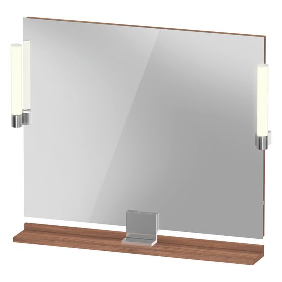 Duravit Sivida Spiegel Wandmontage 36x850x650mm Nussb. Matt LED 9W Betätigung Sensorschalter R/außen