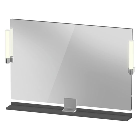 Duravit Sivida Spiegel Wandmontage 36x1050x650mm Graphit Matt LED 9W Betätigung Sensorschalter R/außen