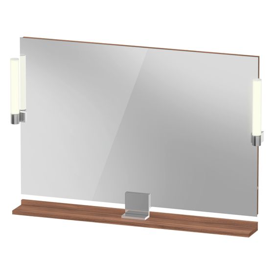 Duravit Sivida Spiegel Wandmontage 36x1050x650mm Nussb. Matt LED 9W Betätigung Sensorschalter R/außen