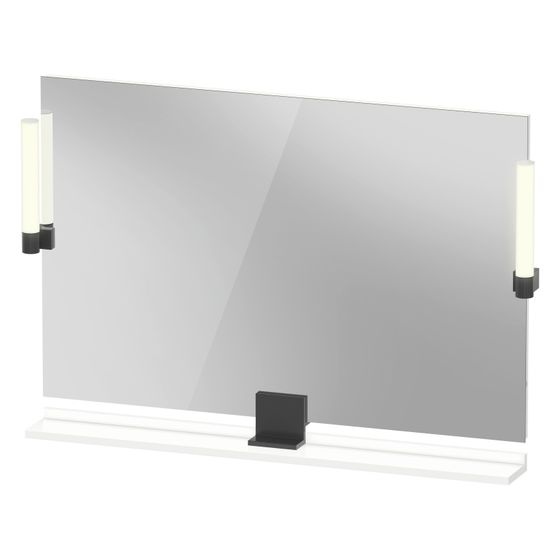 Duravit Sivida Spiegel Wandmontage 36x1050x650mm B Mattweiß LED 9W Betätigung Sensorschalter R/außen