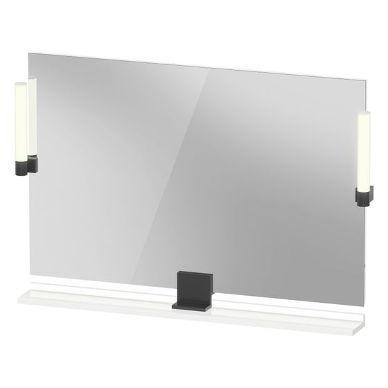 Duravit Sivida Spiegel Wandmontage 36x1050x650mm B Weiß Hochglanz LED 9W Betätigung Sensorschalter R/außen