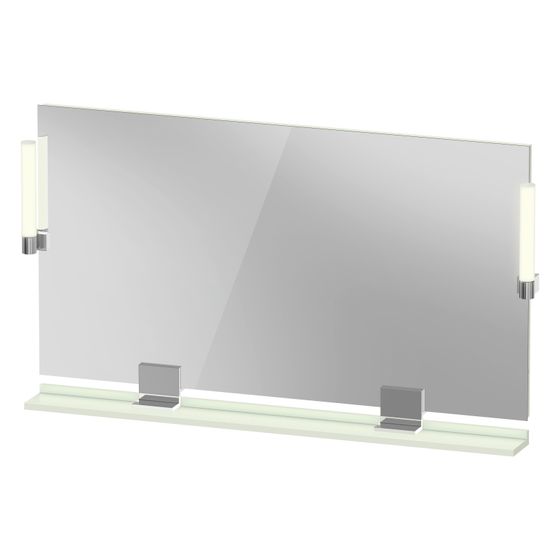 Duravit Sivida Spiegel Wandmontage 36x1250x650mm Blassgrün Matt LED 9W Betätigung Sensorschalter R/außen