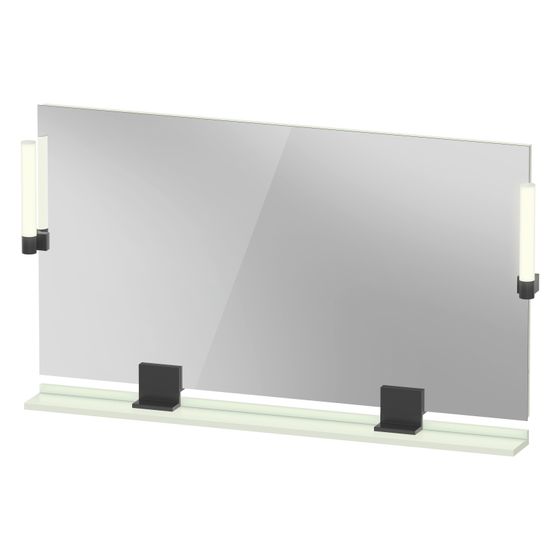 Duravit Sivida Spiegel Wandmontage 36x1250x650mm B Blassgrün Matt LED 9W Betätigung Sensorschalter R/außen