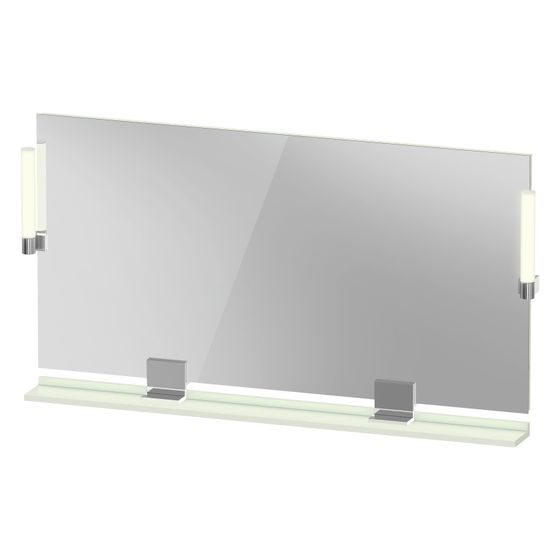 Duravit Sivida Spiegel Wandmontage 36x1330x650mm Blassgrün Matt LED 9W Betätigung Sensorschalter R/außen