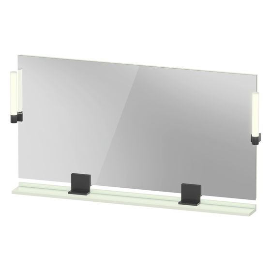 Duravit Sivida Spiegel Wandmontage 36x1330x650mm B Blassgrün Matt LED 9W Betätigung Sensorschalter R/außen
