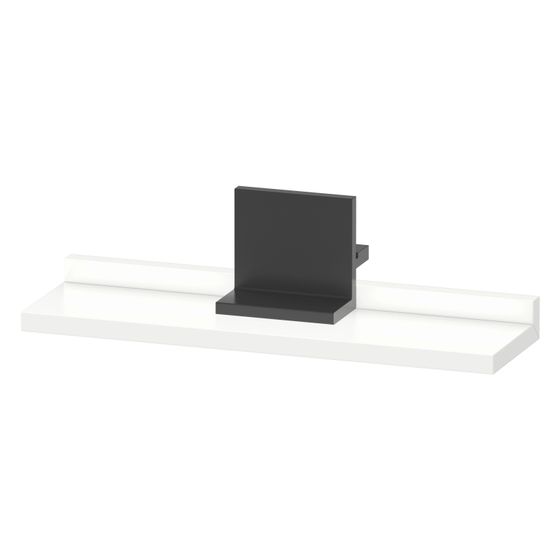 Duravit Sivida Spiegel-Ablage 400x115x35mm Diamantschwarz/Mattweiß ohne Konsolenträger