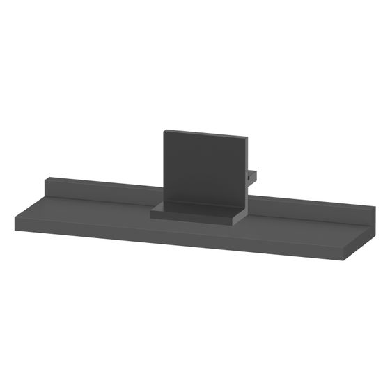 Duravit Sivida Spiegel-Ablage 400x115x35mm Diamantschwarz/Graphit Matt ohne Konsolenträger