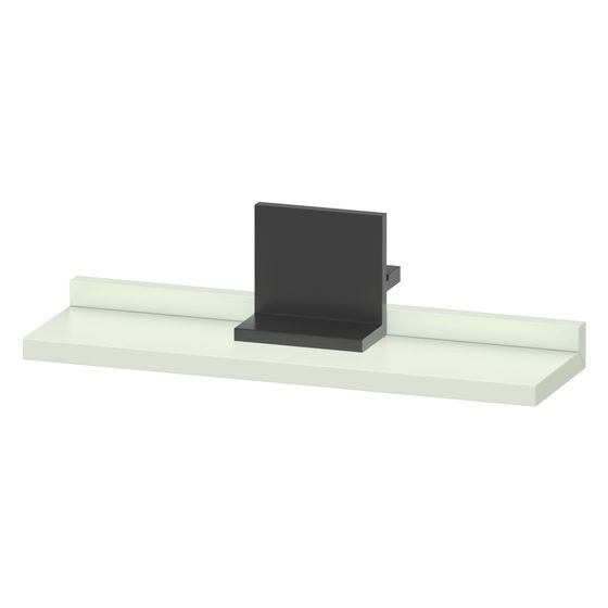 Duravit Sivida Spiegel-Ablage 400x115x35mm Diamantschwarz/Blassgrün Matt ohne Konsolenträger