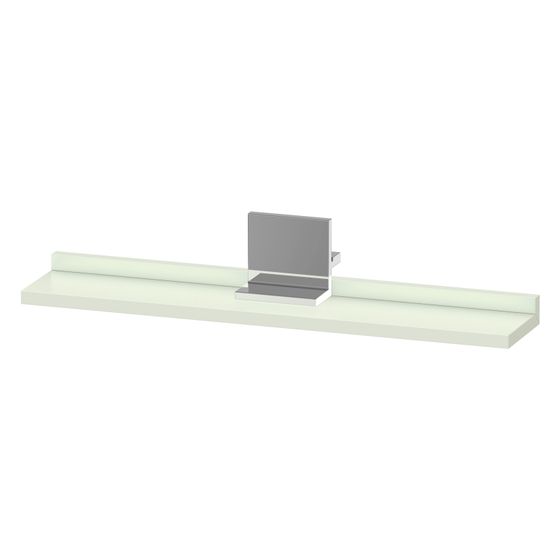 Duravit Sivida Spiegel-Ablage 600x115x35mm Chrom/Blassgrün Matt ohne Konsolenträger