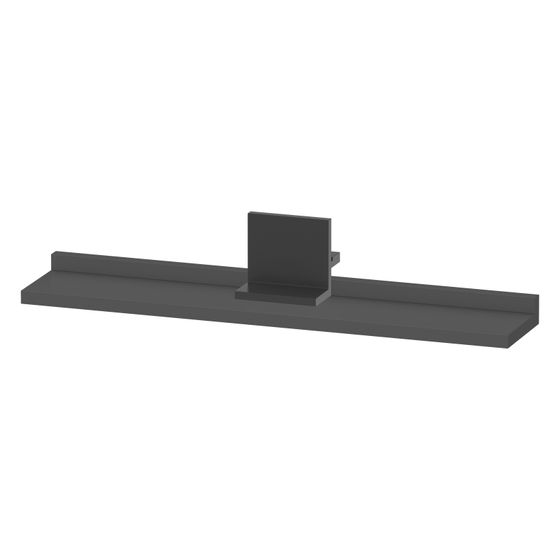 Duravit Sivida Spiegel-Ablage 600x115x35mm Diamantschwarz/Graphit Matt ohne Konsolenträger