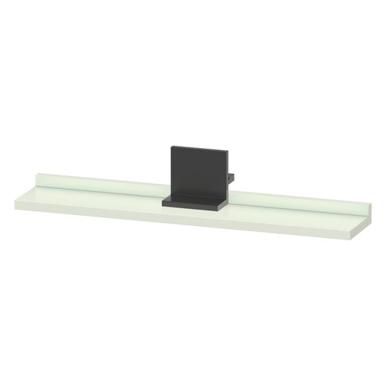 Duravit Sivida Spiegel-Ablage 600x115x35mm Diamantschwarz/Blassgrün Matt ohne Konsolenträger