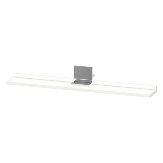 Duravit Sivida Spiegel-Ablage 800x115x35mm Chrom/Mattweiß ohne Konsolenträger