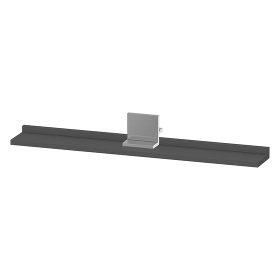 Duravit Sivida Spiegel-Ablage 800x115x35mm Chrom/Graphit Matt ohne Konsolenträger