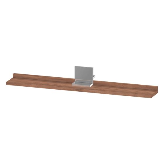 Duravit Sivida Spiegel-Ablage 800x115x35mm Chrom/Nussb. Matt ohne Konsolenträger