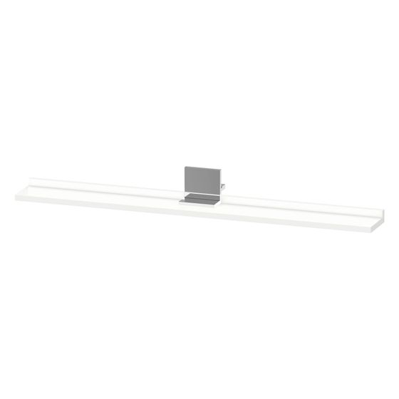 Duravit Sivida Spiegel-Ablage 1000x115x35mm Chrom/Mattweiß ohne Konsolenträger