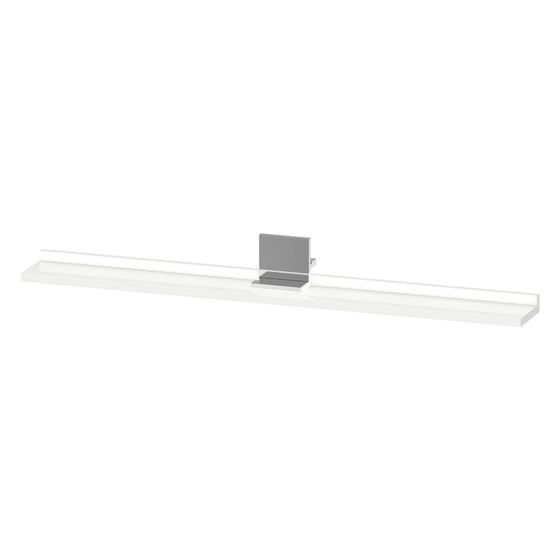 Duravit Sivida Spiegel-Ablage 1000x115x35mm Chrom/Weiß Hochglanz ohne Konsolenträger